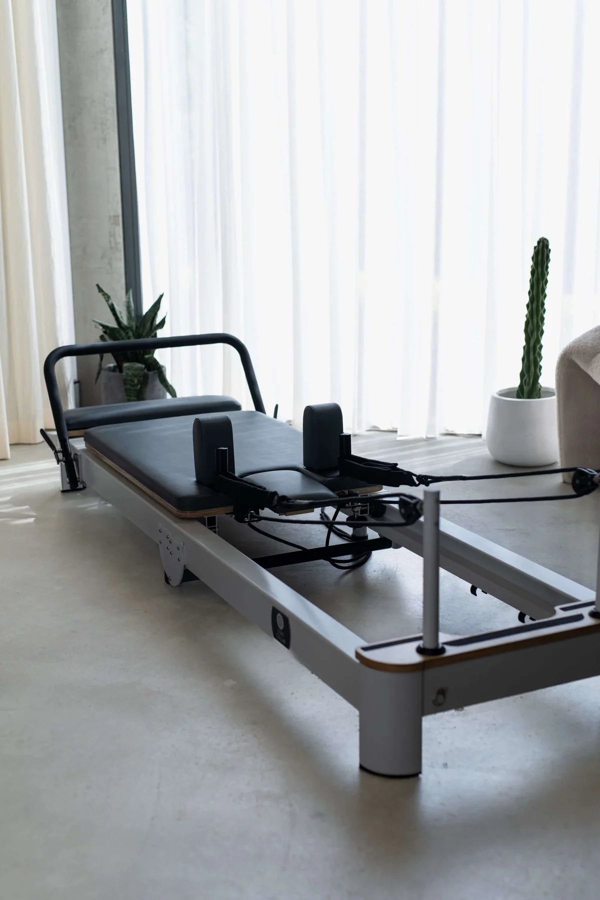 Core Collab Queen Folding Pilates Reformer side view