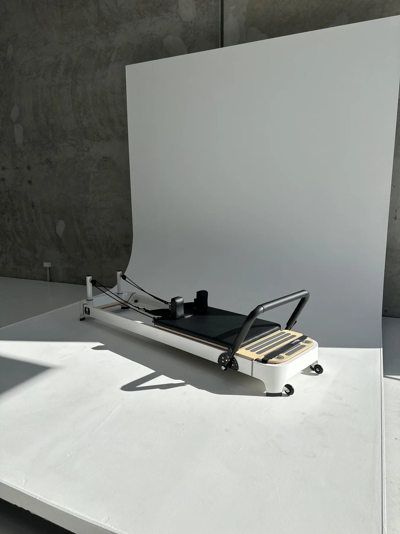 Queen Studio 2.0 Pilates Reformer in Beige by The Core Collab