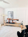 Core Collab Studio Eco Pilates Reformer beechwood frame close up